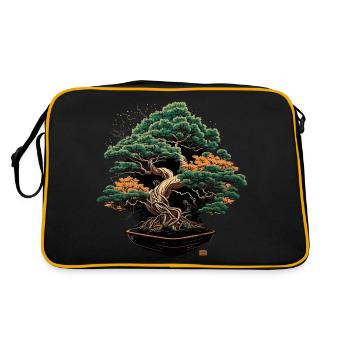 Beauté noueuse du bonsaï - Sac Retro - noir/or - Dos