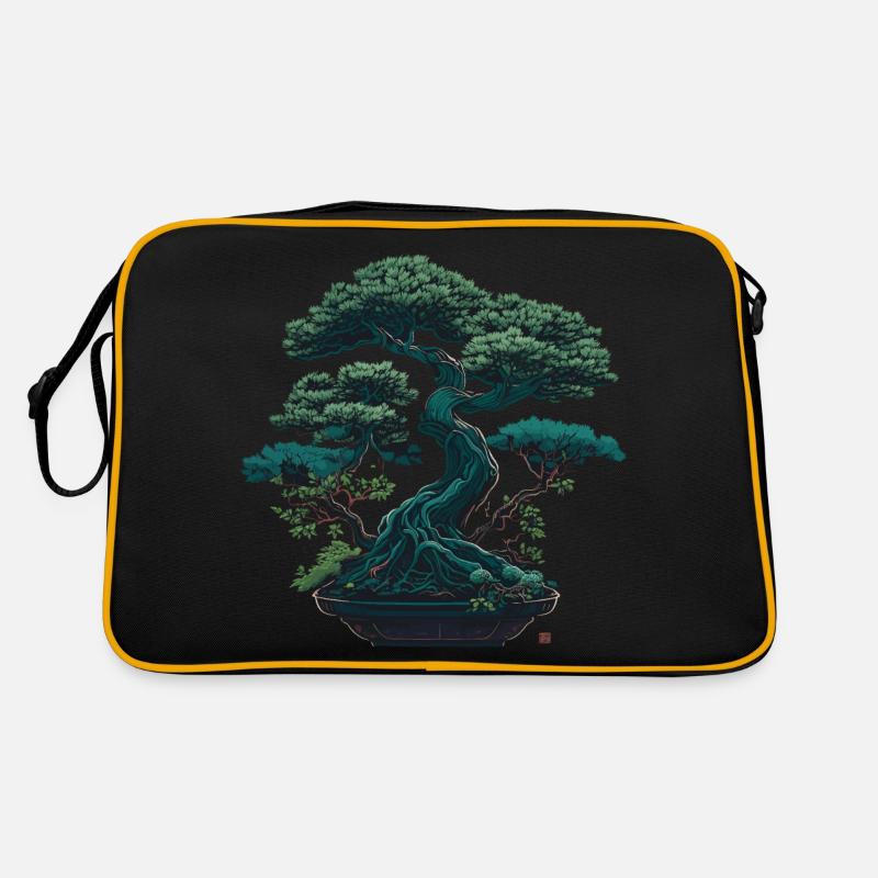 Green Miniature Tree Retro Bag