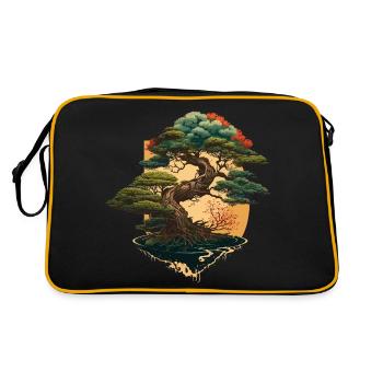 Bonsaï symétrique - Sac Retro - noir/or - Dos