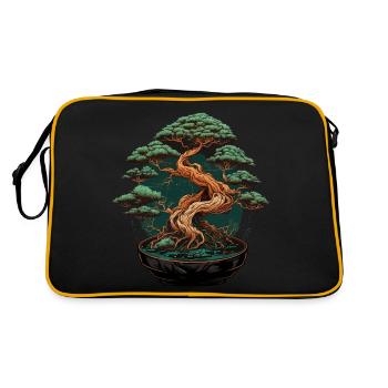 Forêt en pot - Sac Retro - noir/or - Dos