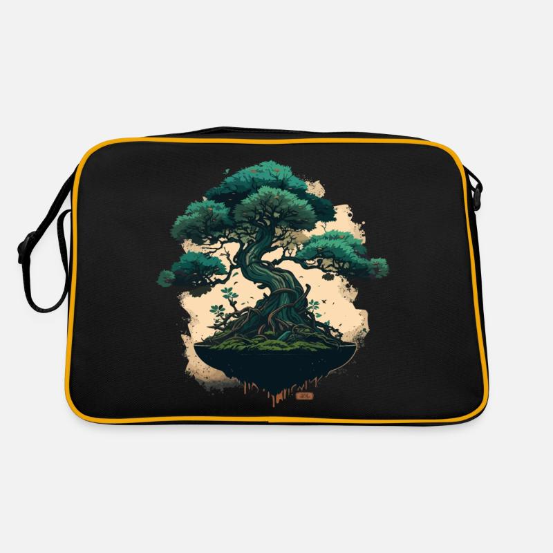 Tiny Green Bonsai Retro Bag