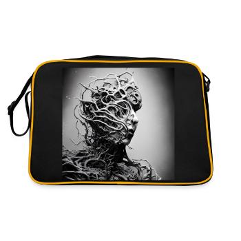 Bauminfektion - Retro Tasche - Schwarz/Gold - Hinten