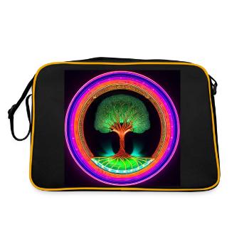 Tree of Life Pendant - Retro Bag - black/gold - Back