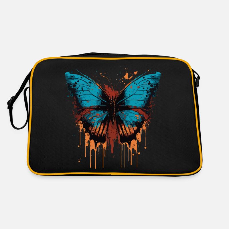 Papillon peint Sac Retro