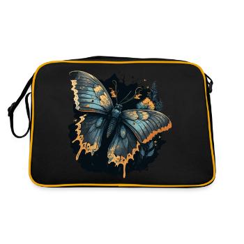 Dark Butterfly - Retro Bag - black/gold - Back