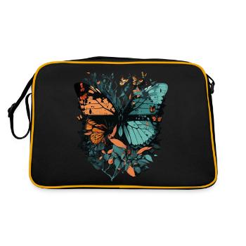 Huge Butterfly - Retro Bag - black/gold - Back