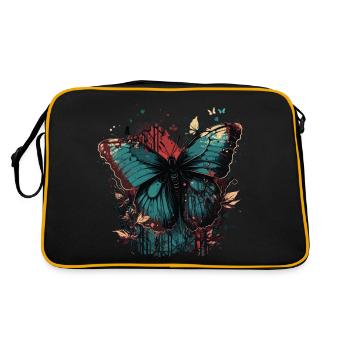 Papillon dans les bois - Sac Retro - noir/or - Dos