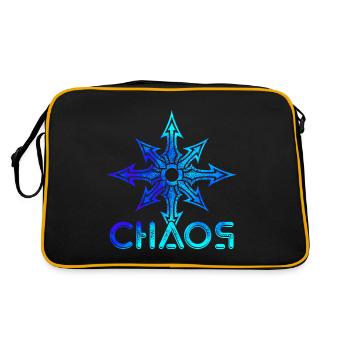 Étoile du chaos dotwork art coloré - Sac Retro - noir/or - Dos