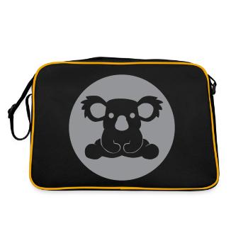 KOALA BEAR - Australia - Retro Tasche - Schwarz/Gold - Hinten