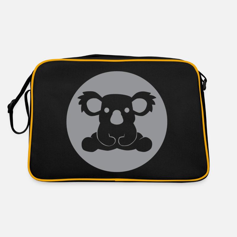 KOALA BEAR - Australia - Retro Tasche - Schwarz/Gold