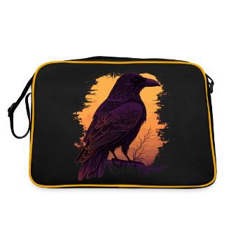 Corneille vigilante - Sac Retro - noir/or - Dos