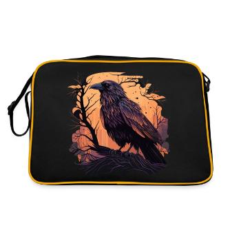 La vie des corbeaux dans les branches - Sac Retro - noir/or - Dos