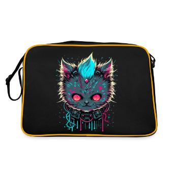 Evil Cat - Retro Bag - black/gold - Back