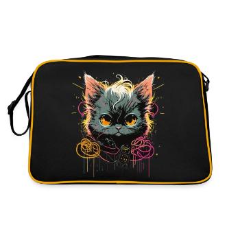 Brave Cat électrique - Sac Retro - noir/or - Dos