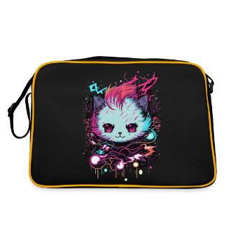 Out of This World Cat - Retro Bag - black/gold - Back