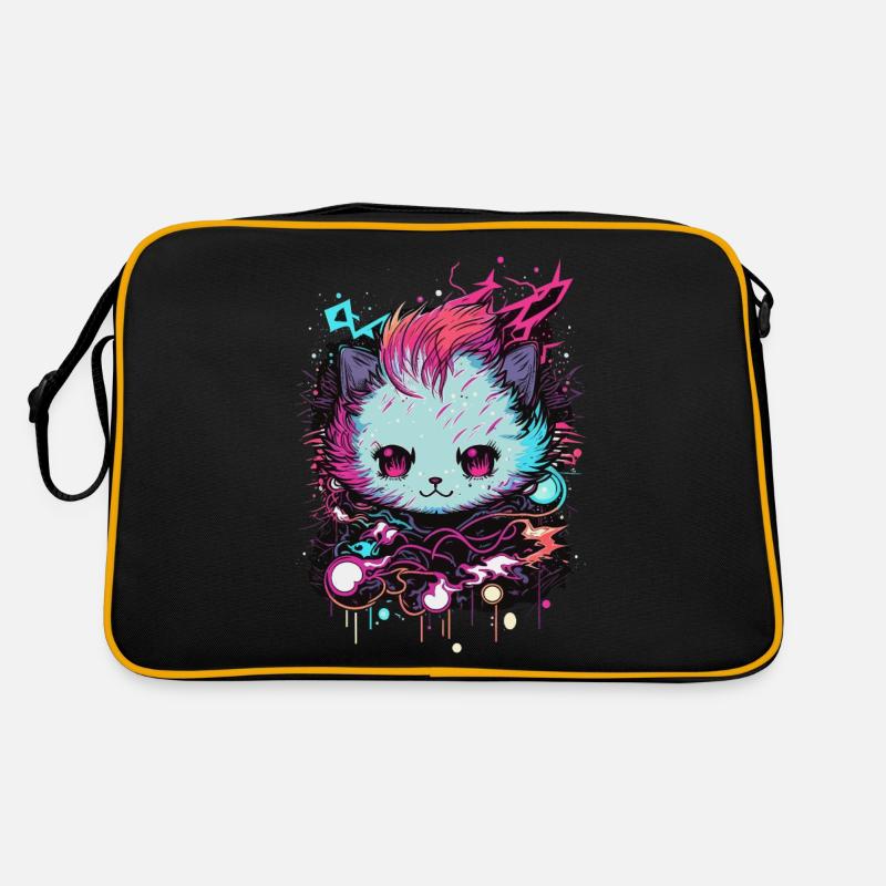 Nicht von dieser Welt Katze Retro Tasche