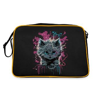 Energy Cat - Retro Bag - black/gold - Back