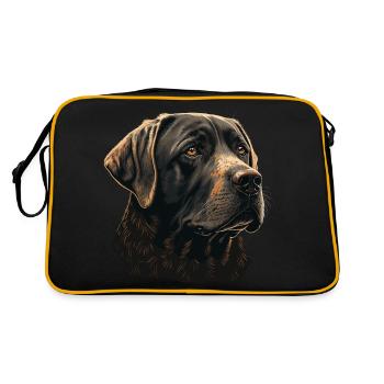 Grand Labrador Retriever - Sac Retro - noir/or - Dos