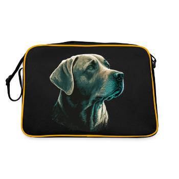 Labrador retriever brillant - Sac Retro - noir/or - Dos