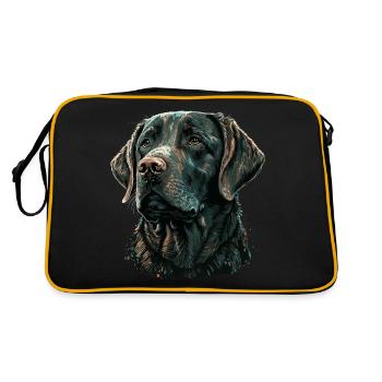 Vieux Labrador Retriever - Sac Retro - noir/or - Dos