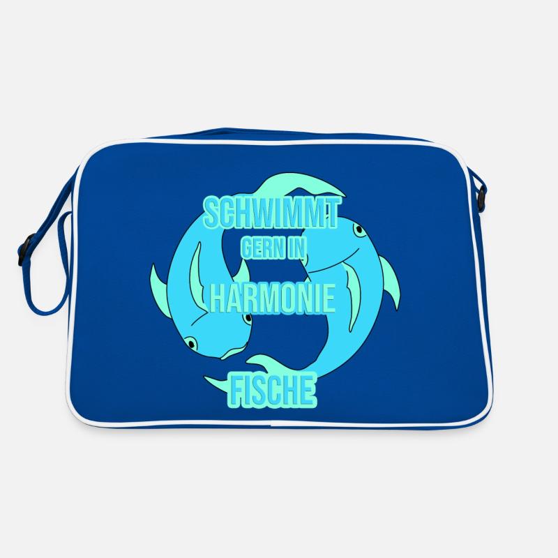 Fische Sternzeichen Retro Tasche