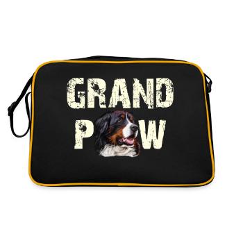 Bernese Mountain Dog - Retro Bag - black/gold - Back