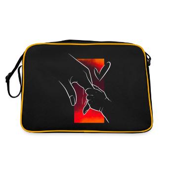 L'amour d'une mère, cadeau pour la meilleure maman - Sac Retro - noir/or - Dos