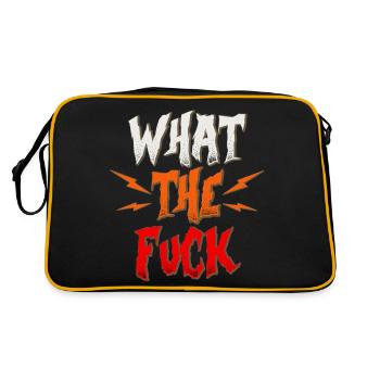 Drôle WTF What the fuck gift - Sac Retro - noir/or - Dos