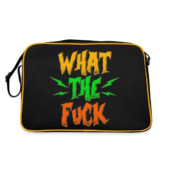 Drôle WTF What the fuck gift - Sac Retro - noir/or - Dos