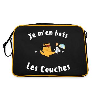 Je m'en bats Les Couches - Sac Retro - noir/or - Dos