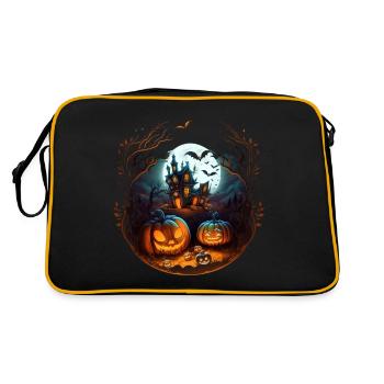 A design with a Halloween theme - Retro Bag - black/gold - Back