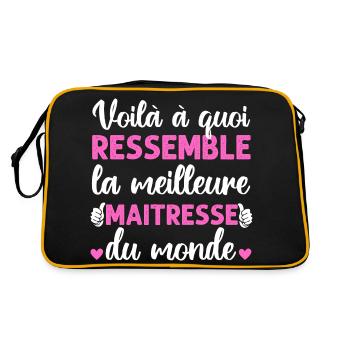Voilà à quoi ressemble la meilleure maitresse - Sac Retro - noir/or - Dos