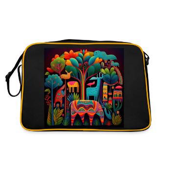 Zoo - Retro Bag - black/gold - Back