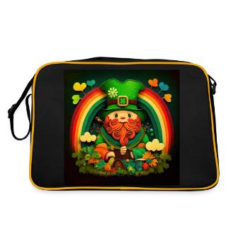 Fête de la Saint-Patrick - Sac Retro - noir/or - Dos