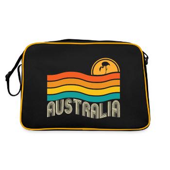 Australie - Sac Retro - noir/or - Dos