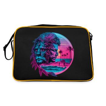 Retro Zodiac Sign Leo Horoscope - Retro Bag - black/gold - Back