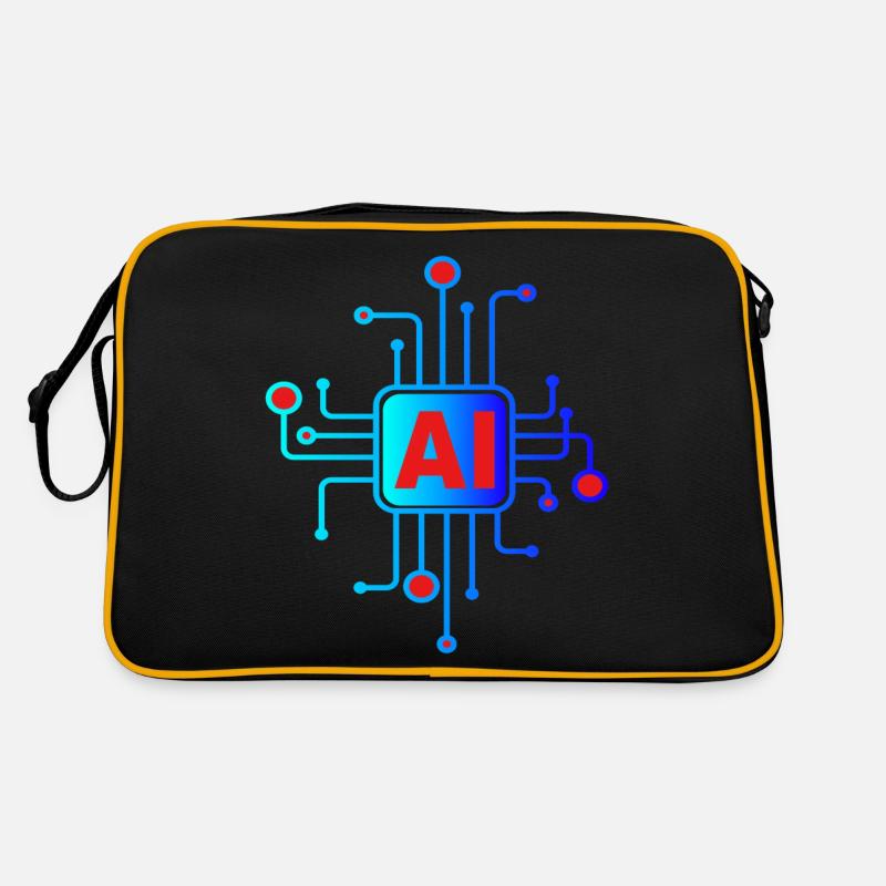 AI Chip Retro Tasche