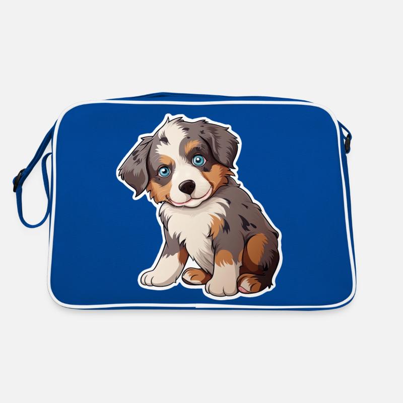 Mignon chiot berger australien Sac Retro