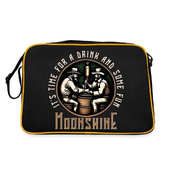 Moonshine Moonshiners Whiskey Lovers - Retro Bag - black/gold - Back