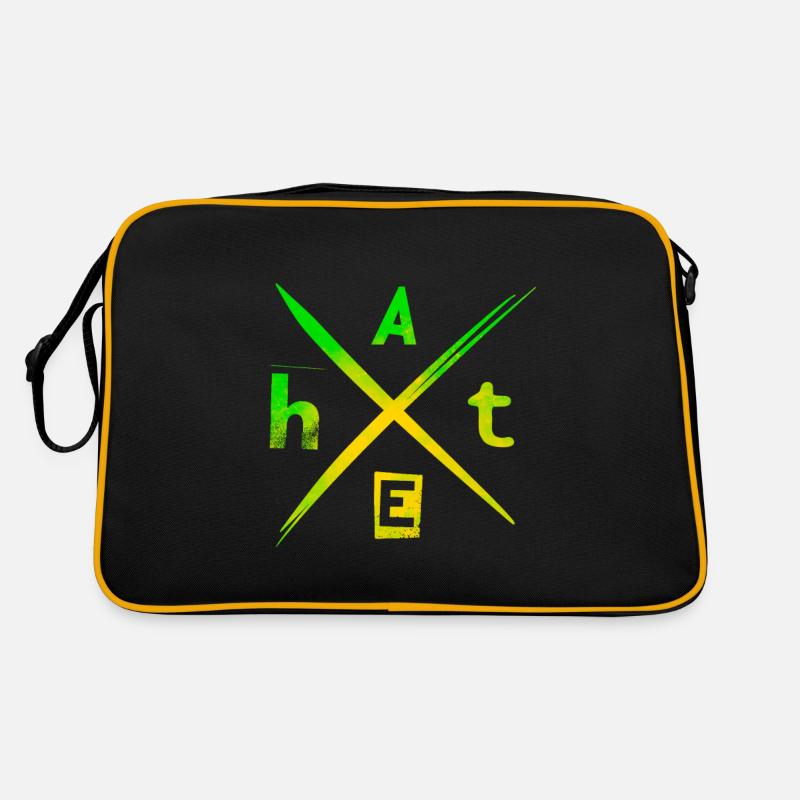 H A T E hate - Sac Retro - noir/or