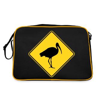 Panneau Bin Chicken Road - Sac Retro - noir/or - Dos