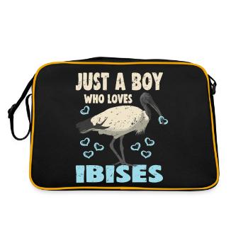 JUSTE UN GARÇON QUI AIME LES IBIS - Sac Retro - noir/or - Dos
