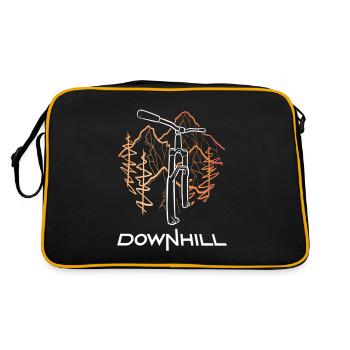 Downhill logo - Retro Bag - black/gold - Back