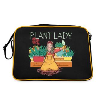 Dame de la plante - Sac Retro - noir/or - Dos