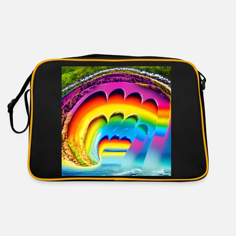 rainbow in summer Retro Bag
