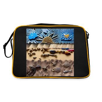 Plage ensoleillée - Sac Retro - noir/or - Dos