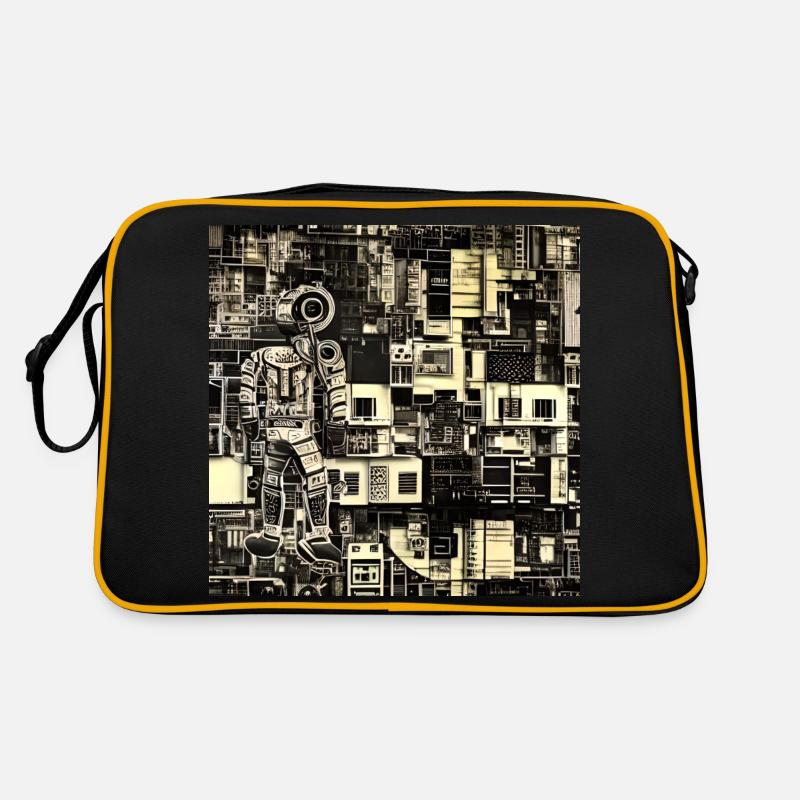 MAN IN CYBER WORLD Retro Bag