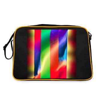 Des couleurs verticales folles - Sac Retro - noir/or - Dos