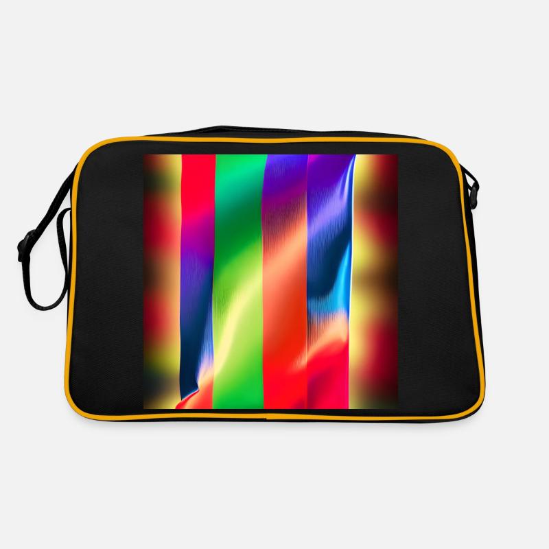 crazy vertical colors Retro Bag