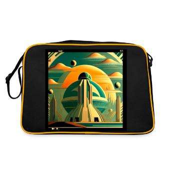 Alternate universe - Retro Bag - black/gold - Back